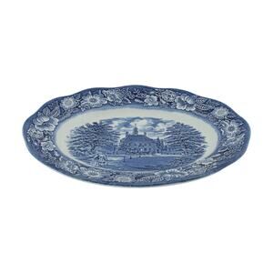 12" Oval Serving Platter 'Liberty Blue' by Staffordshire